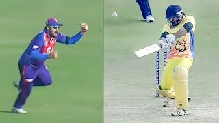 Awesome Catch By Bengal Tigers Hits Wicket Of Chennai Rhinos Dismissing Ramana