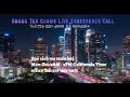 Hmong Teb Chaws Conference Call - LIVE