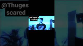 Thugesh scared by ghost|| funny video || @Thugesh #Shorts