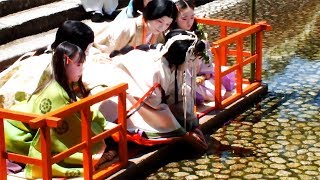 葵祭ヒロインの斎王代が「禊の儀」　京都・下鴨神社