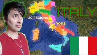 U.S. American Texan reacts to Geography Now! | Italy