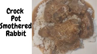 Rabbit Crockpot Smothered Rabbit with Gravy