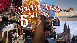 Christmas Vlog พาทัวร์ 6 ตลาดคริสต์มาสในสวิสเซอร์แลนด์🇨🇭; Exchange the Series ep.5 | WINEHOM