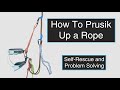 How To Prusik Up a Rope - Trad Climbing Self-Rescue Skills