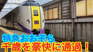 【幕車】キハ261系特急おおぞら3号釧路行きの通過シーン