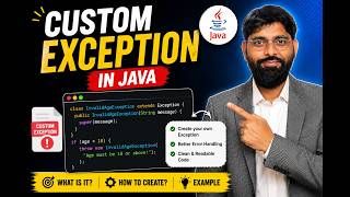 Custom Exception in Java Explained | Create Your Own Exceptions