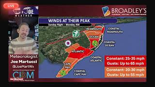 7PM NJ Nor'easter LIVE Update