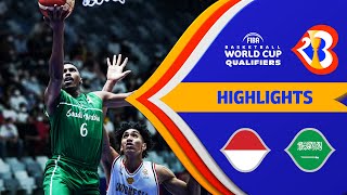 🇮🇩 INA - 🇸🇦 KSA | Basketball Highlights - #FIBAWC 2023 Qualifiers