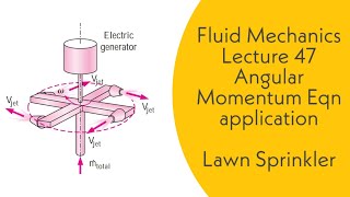 Fluid Mechanics | L47 | Lawn sprinkler | Application of Angular momentum equation | GATE, ESE