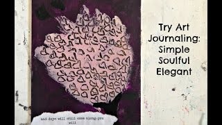 Josey's Art School Episode #35 Heart Tree Beginner Art Journaling Art Classes Meditation Activity