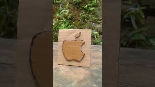 cardboard apple logo