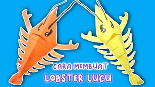 Cara Membuat Lobster Dari Kertas Origami || Eni Nurhayati Craft