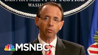 DOJ Pushes Back On Reports Of Rosenstein Talks Of Wearing A Wire In Trump | MTP Daily | MSNBC