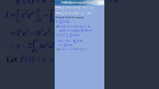 Definite integral by parts(#6)