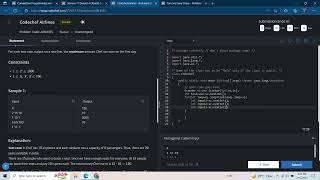 Codechef Airlines Starter 77 codechef solution in java