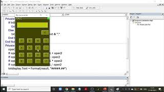 Program to create a calculator application in Visual Basic