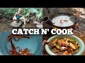 Catch and cook Freshwater shrimps & crabs | Buhay probinsya |