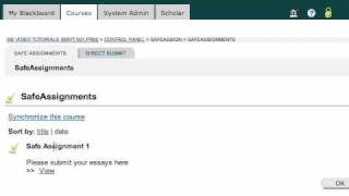 Blackboard: Bulk download SafeAssign