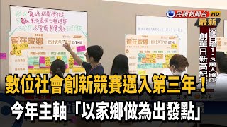 數位社會創新競賽 逾400團隊參賽拚戰－民視新聞