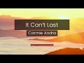 Carmie Andra - It Can't Last (Grenada Calypso 2018)