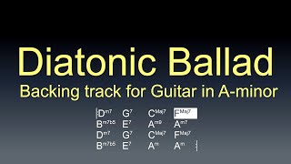 Diatonic Ballad, backing track for Guitar in A-minor, 80bpm. Emjoy!