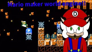 mi primera vez jugando Mario maker! | Mario maker world engine | Daniel el erizo juega y dibuja