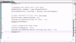 Intermediate Java Tutorial 11 Collections Methods fill
