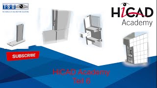 HiCAD 2023 - facade construction part 6 - add an Alucobond sheet metal facade on the side