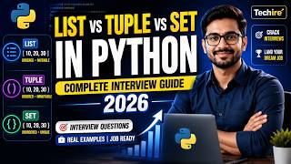 List vs Tuple vs Set in Python | Complete Interview Guide for Python 2026