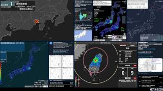 【強震即時警報】2022/07/25 07:44 苗栗縣泰安鄉 M4.3 最大震度3