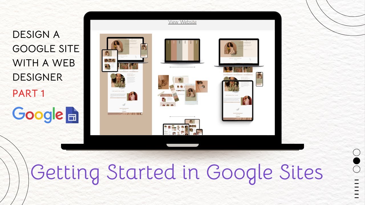 Getting Started In Google Sites | Design A Google Site With A Web ...