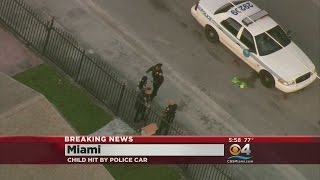 Child Struck In Street By Police Car