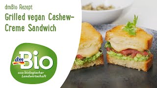 Gegrilltes veganes Cashew-Creme Sandwich | dmBio