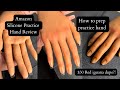 Know U Amazon silicone practice hand. Red iguana dupe? How to prep practice hand. Nail tech supplies