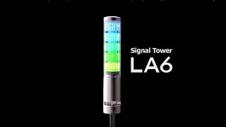 NEW LA6 LED Multi Colour Signal Tower light from PATLITE SIGNALFX.  No1 in Signalling Technology.