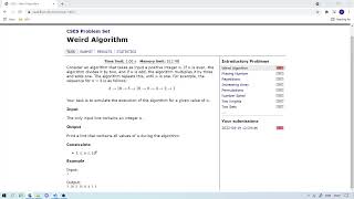 [CSES.FI PYTHON] Weird Algorithm