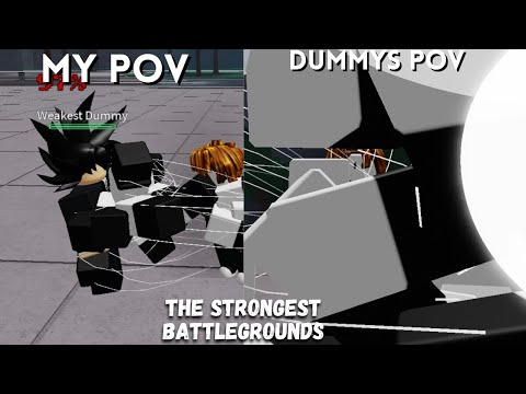 The Strongest Battlegrounds Moves But its the DUMMYS Perspective #roblox