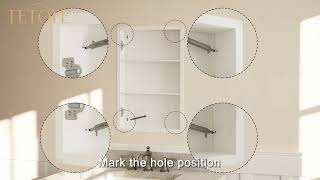 DIY Medicine Cabinet Installation | Step-by-Step Guide with TETOTE Mirror Cabinet