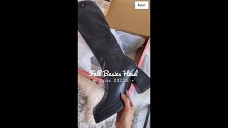 SHEIN Fall Basics Shopping Haul - Affordable Back To School Finds