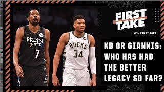 KD or Giannis: Who has had the greater legacy so far? First Take debates
