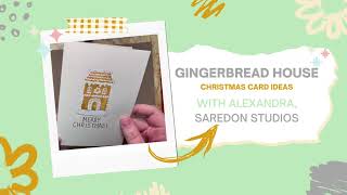 DIY Christmas card | Easy Christmas holiday ideas | Gingerbread house painting