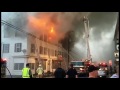 Raw video: Crews battle fatal fire in Manchester