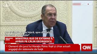 Serghei Lavrov îi ia apărarea lui Călin Georgescu