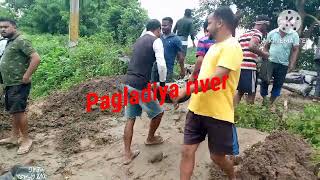 21/06/2023 pagladiya river mathori khwdwng 😭 Nalbari to Dhamdhama Baganpara road moiradongga