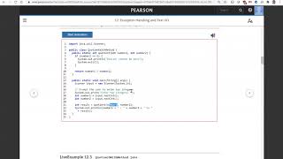 Daniel Liang Java Sections 12.1 and 12.2