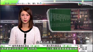 無綫TVB 1000 一小時新聞報道｜澳洲藥劑師開發手機APP 冀支援停服抗抑鬱藥人士｜金庸百歲誕辰故鄉浙江海寧辦紀念展 展出《笑傲江湖》手稿等｜國家體育總局稱將堅決懲治體育領域腐敗｜20240311