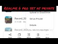 realme 6 pro ; Set as Private Safe ; How to see Private video & Photo in Realme