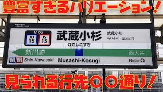 【豊富な行先】武蔵小杉駅横須賀線ホームで見られる行先の数を数えてみた|乗りものチャンネル