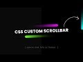 How to Create Custom Scrollbar in CSS | Customize Scrollbar