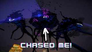 The Ultra Wither Storm Chased me in Survival Minecraft! Will I Survive or Die??